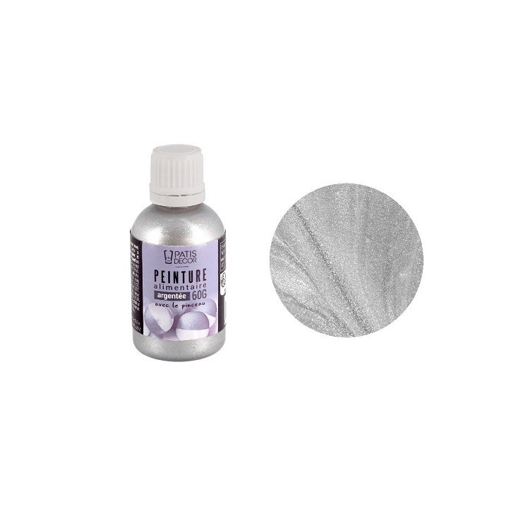 Patisdécor Lebensmittelfarbe Silber – essbare Metallic-Farbe 60g kaufen Schweiz Patisdécor Lebensmittelfarbe Silber – essbare Metallic-Farbe 60g kaufen Schweiz