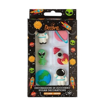 Decora Universum Zuckerdekor, 6 Stück