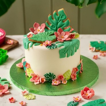 Decora Sugar Decorations Tropical Leaves – 6 pcs, Handmade & Gluten-Free