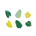 Decora Tropical Leaves Sugar Decorations, 6 pcs Decora Tropical Leaves Sugar Decorations, 6 pcs
