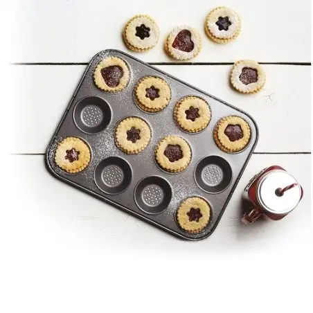 MasterClass Crusty Bake Mini Tart Tray | Perfect for Quiches & Tarts