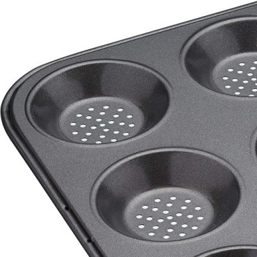 MasterClass Crusty Bake Mini Tart Tray | Perfect for Quiches & Tarts