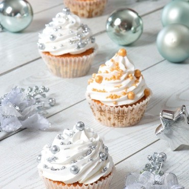 Decora Zuckerdekor Set Silver, 85g – Perfekte Deko für Kuchen