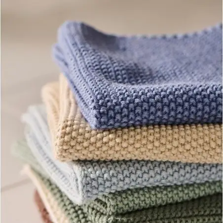 Ib Laursen Mynte Cornflower Knitted Dishcloth, 25x25 cm