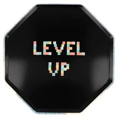 Meri Meri Video Game Party Plates, 8pcs
