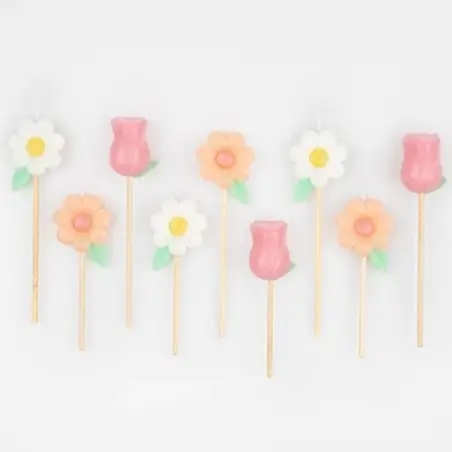 Meri Meri Flower Garden Candles, 9 Pcs