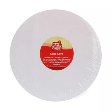 FunCakes Cake Card Round 22cm – 5-Pack Greaseproof Cake Boards