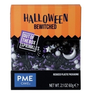 PME Halloween Sprinkle Mix – Bewitched 60g | Witches Hats, Cats & Moons