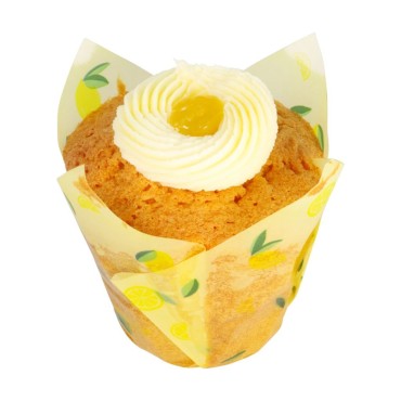 PME Tulip Baking Cups Lemons 24 pcs – Lemon Design Tulip Cupcake Cases