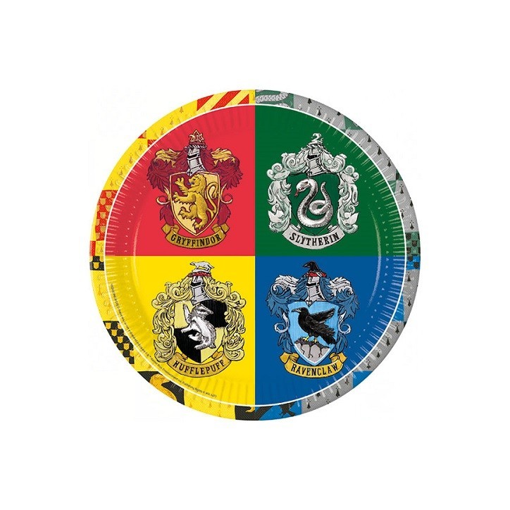 Harry Potter Papierteller Hogwarts – 8 Stück, 23 cm Harry Potter Papierteller Hogwarts – 8 Stück, 23 cm