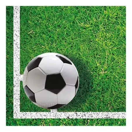 Fussball-Servietten 33x33cm – 20 Stück | Amscan Party Deko