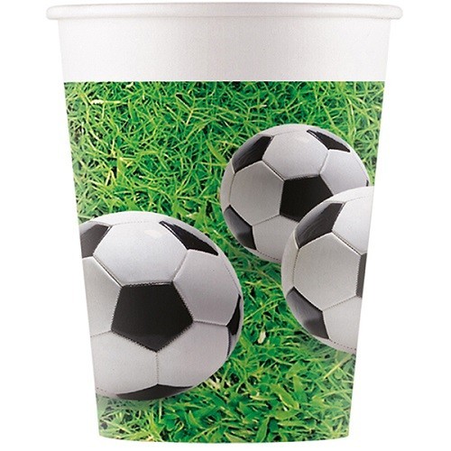Procos Fussball Pappbecher, 8 Stück Procos Fussball Pappbecher, 8 Stück