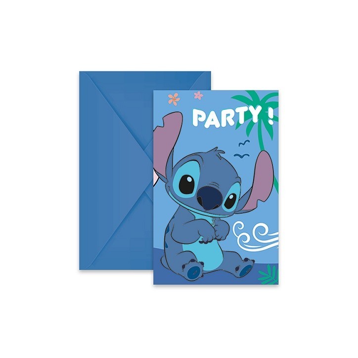 Stitch Invitations with Envelopes – 6 Pack | Procos Party Cards