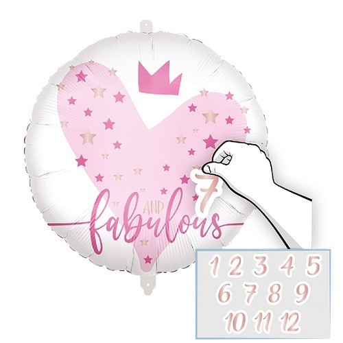 Procos Fabulous Folienballon mit Zahlen, 46cm Procos Fabulous Folienballon mit Zahlen, 46cm