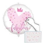 Procos Fabulous Folienballon mit Zahlen, 46cm Procos Fabulous Folienballon mit Zahlen, 46cm