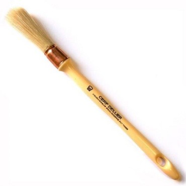 Cerf Dellier Pâtisserie-Pinsel Rund 1,5 cm – Naturborsten für Gebäck & Schokolade