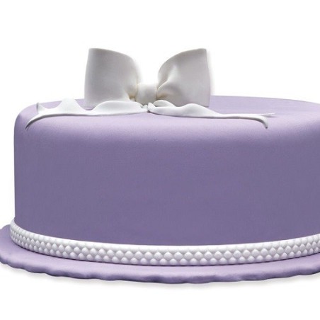 Patisdécor White Edible Pearl Fondant Ribbon – 5m Cake Decoration Band
