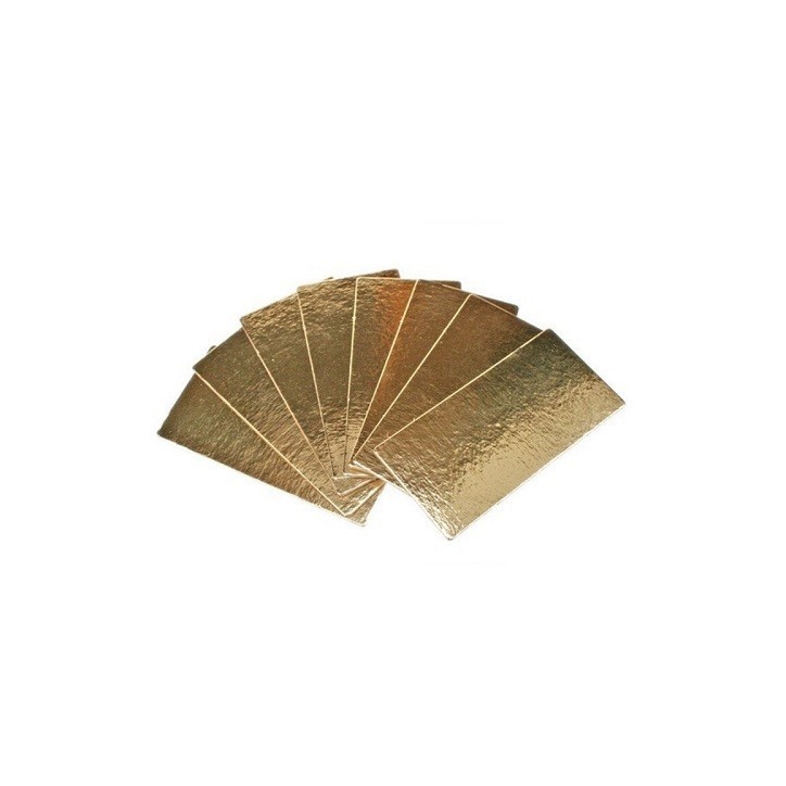 Patisdécor Gold Log & Cake Bases – 5 Pieces, 29 x 10 cm