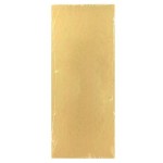 Patisdécor 5 Rectangular Loaf Cake Cards gold, 10x29cm