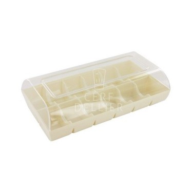 Patisdécor Macaron-Box für 12 Stück – elegante Geschenkverpackung mit Deckel