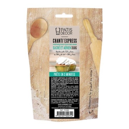Patisdécor Chanti'Express 350 g – Süsse & luftige Creme in 3 Minuten