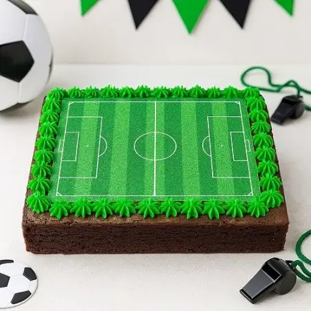 Fussballfeld Torten-Decke Glutenfrei