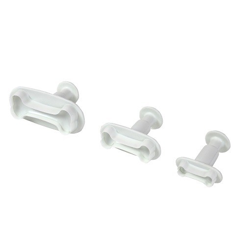 PME Knochen Ausstecher mit Auswerfer, 3 Stück PME Knochen Ausstecher mit Auswerfer, 3 Stück