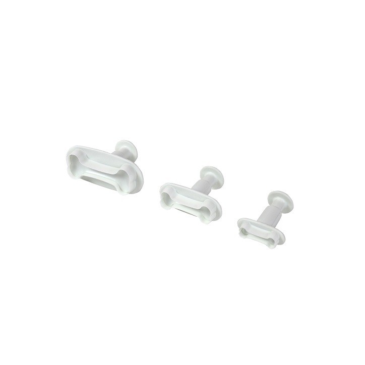 PME Bone Plunger Cutter Set – 3 Sizes for Fondant, Marzipan & Modelling Chocolate