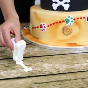 PME Bone Plunger Cutter Set – 3 Sizes for Fondant, Marzipan & Modelling Chocolate