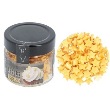 Patisdécor Essbare Goldene Sterne 50g – Tortendeko & Cupcake Dekoration