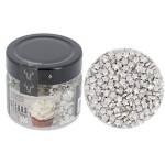 Patisdécor Silberne Sterne Streusel, 60g