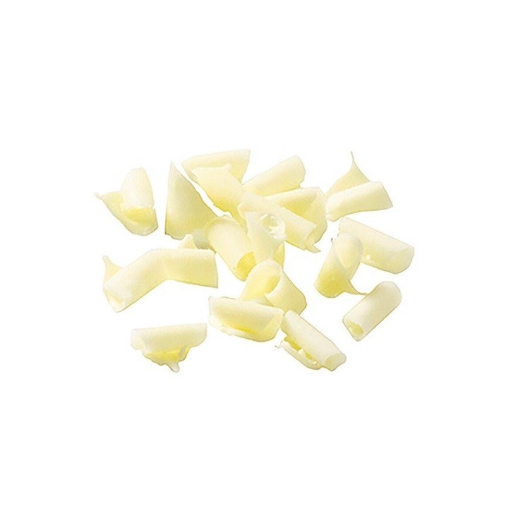 Mini White Chocolate Curls 100g – White Chocolate Curls for Cakes & Desserts