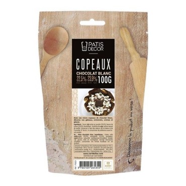 Mini White Chocolate Curls 100g – White Chocolate Curls for Cakes & Desserts