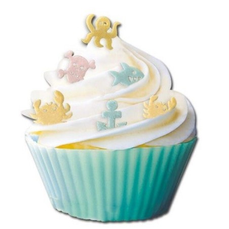 Patisdécor Piraten Esspapier-Dekorationen 25g – Bunte Motive für Kuchen, Cupcakes & Partys