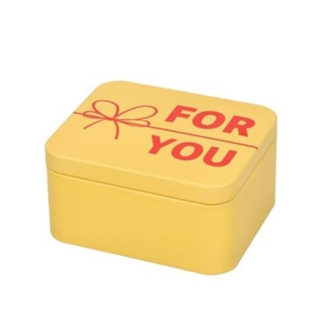 Birkmann For You Gift Box – Yellow Metal Tin 10x12x6 cm