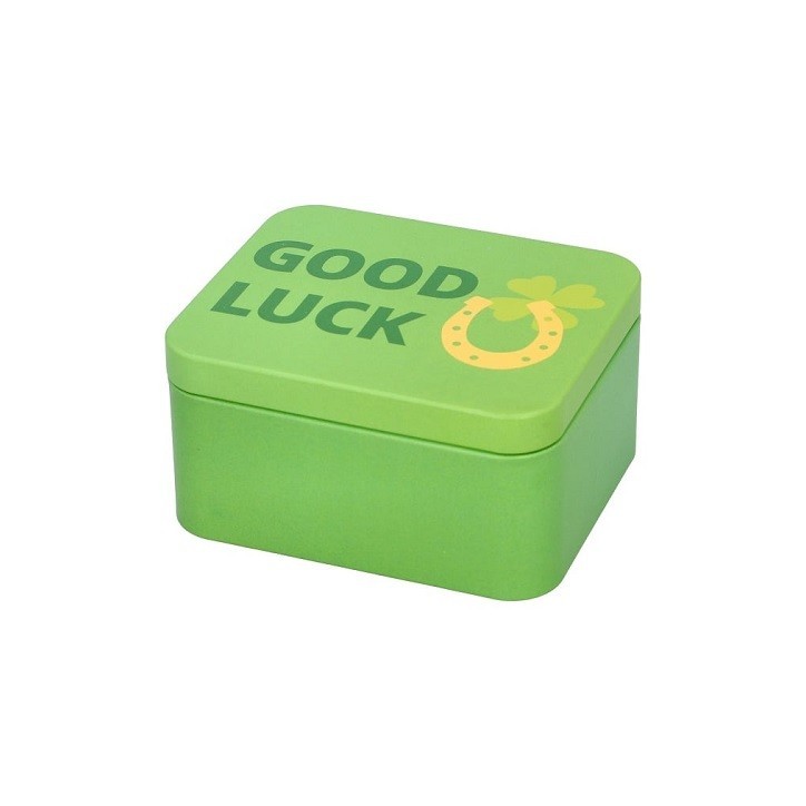 Birkmann Geschenkbox Good Luck – Grüne Metalldose 10x12x6 cm Birkmann Geschenkbox Good Luck – Grüne Metalldose 10x12x6 cm