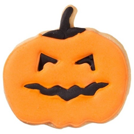Birkmann Halloween Pumpkin Cookie Cutter 7x7.5 cm – Stainless Steel Face Cutter