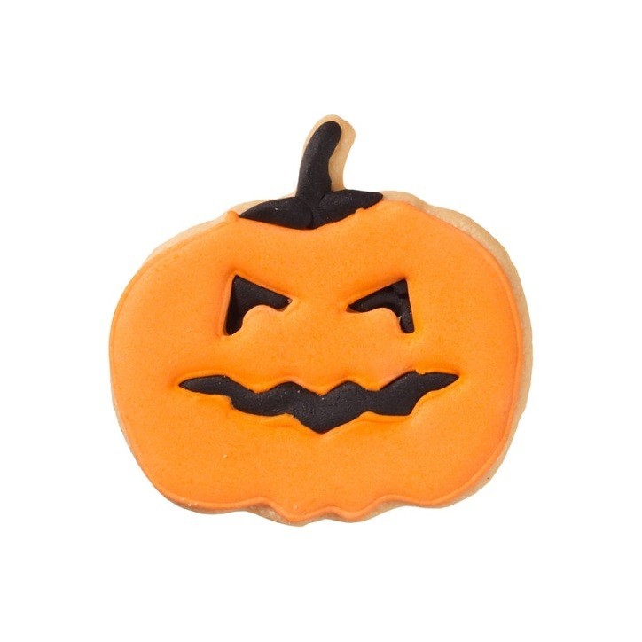 Birkmann Halloween Pumpkin Cookie Cutter 7x7.5 cm – Stainless Steel Face Cutter