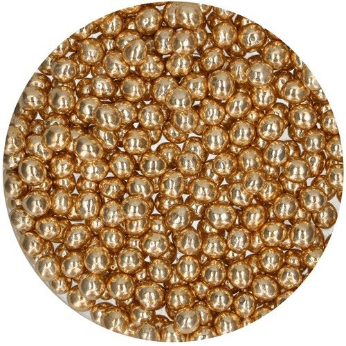FunCakes Crispy Choco Pearls Metallic Gold, 60g FunCakes Crispy Choco Pearls Metallic Gold, 60g