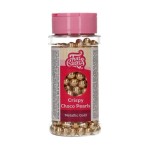 FunCakes Crispy Choco Pearls Metallic Gold, 60g FunCakes Crispy Choco Pearls Metallic Gold, 60g
