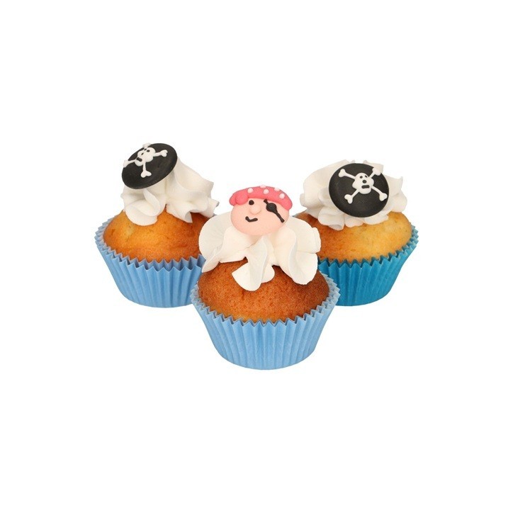 FunCakes Sugar Decorations Pirates Set 12 pcs – Edible Cupcake & Cake Toppers