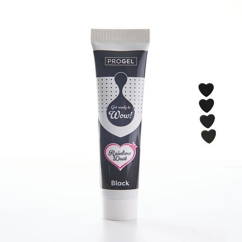 Rainbow Dust ProGel Food Colour Black, 25g