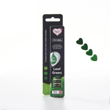 Rainbow Dust ProGel Leaf Green 25 g – Concentrated Food Colour Gel, Vegan & Halal