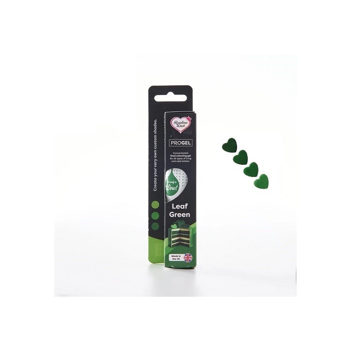Rainbow Dust ProGel Leaf Green 25 g – Lebensmittelfarbe Gel Grün, halal, vegan