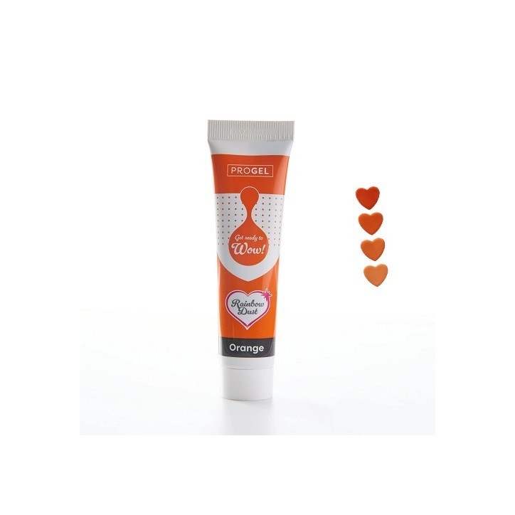 Rainbow Dust ProGel Orange 25g – Concentrated Food Colour Gel Rainbow Dust ProGel Orange 25g – Concentrated Food Colour Gel