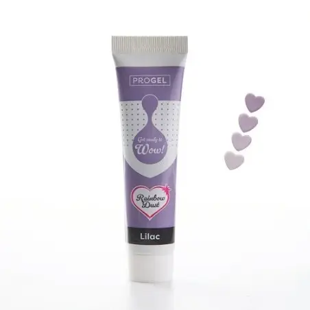 Rainbow Dust ProGel Lilac – Food Colour Gel Purple, Vegan & Halal