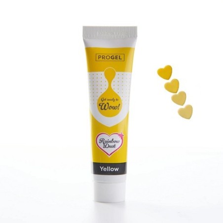 Rainbow Dust ProGel Yellow 25 g – Lebensmittelfarbe Gelb Gel