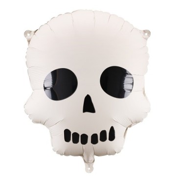 PartyDeco Skull Foil Balloon 36x41 cm – Halloween Party Balloon