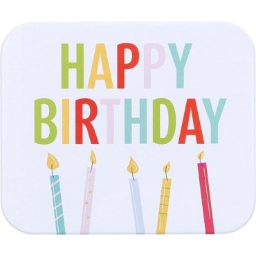 Birkmann Happy Birthday Gift Box – Milky White Metal Box 10x12x6 cm
