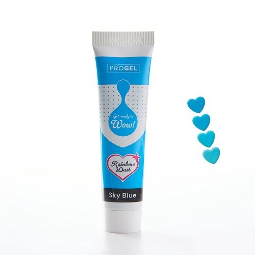 Rainbow Dust ProGel Lebensmittelfarbe Sky Blue - Himmelblau, 25g Rainbow Dust ProGel Lebensmittelfarbe Sky Blue - Himmelblau, 25g